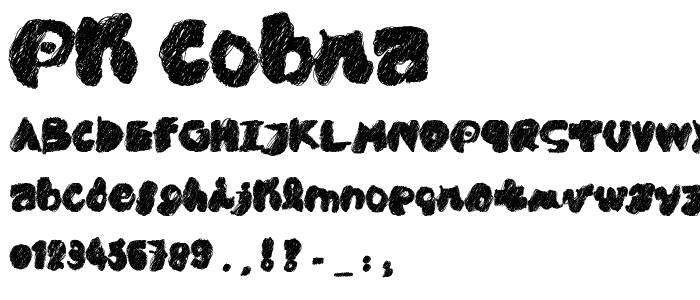 PK CoBrA font